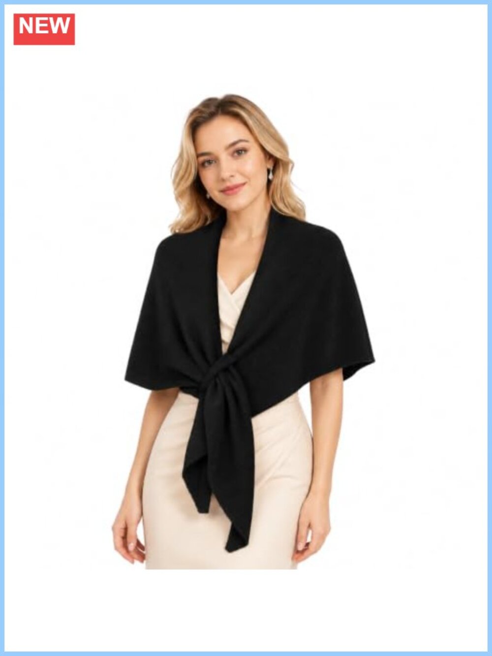 Pashmina Triangle Knit Shawl Wrap Women Cape Sweater Scarf